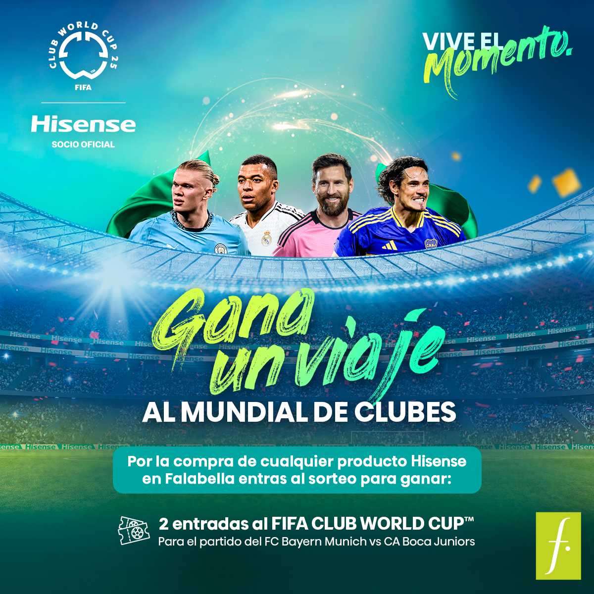 Gana un viaje al Mundial de Clubes 2025 con Hisense y Falabella