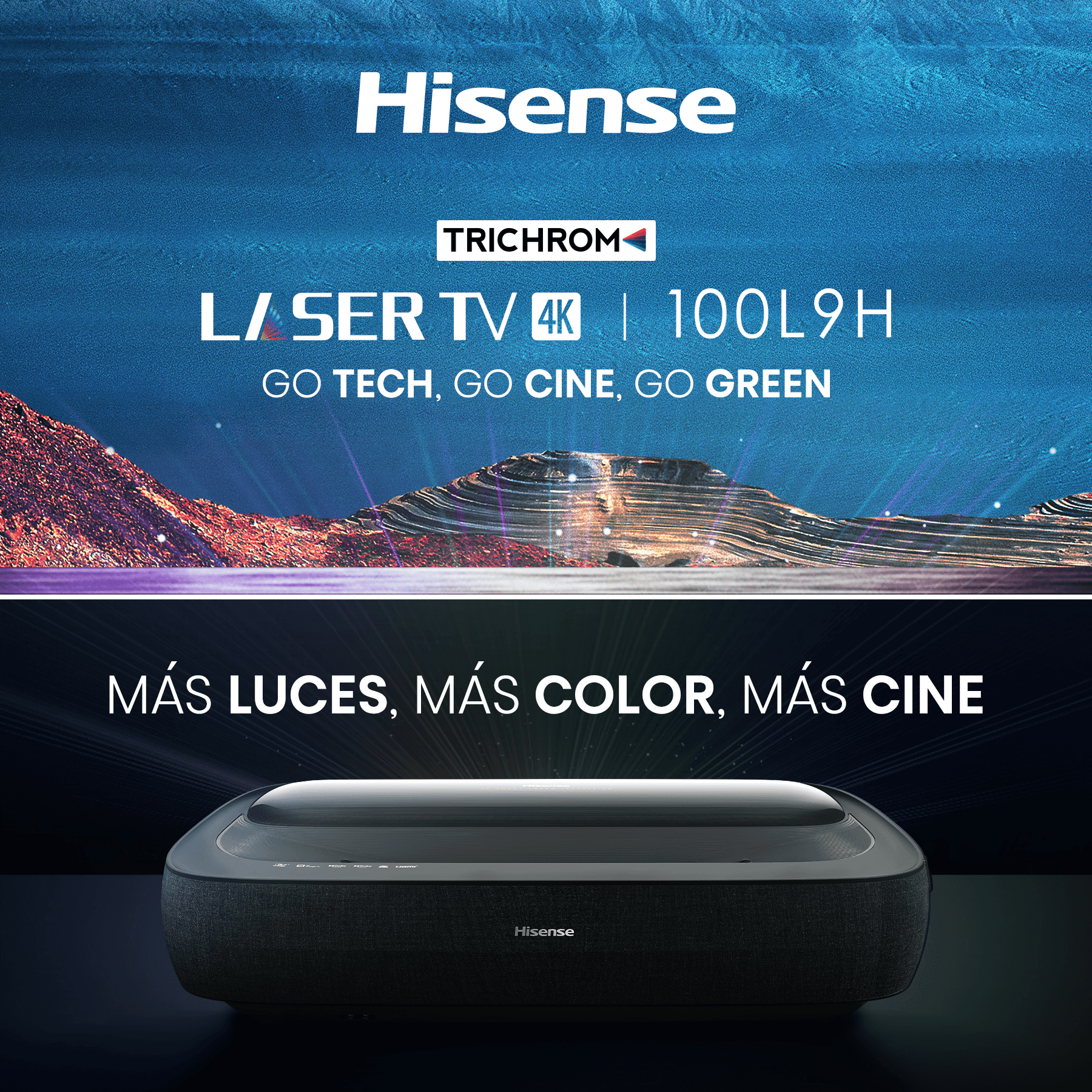 Hisense presenta televisor láser que transformará los hogares y reducirá el cansancio visual